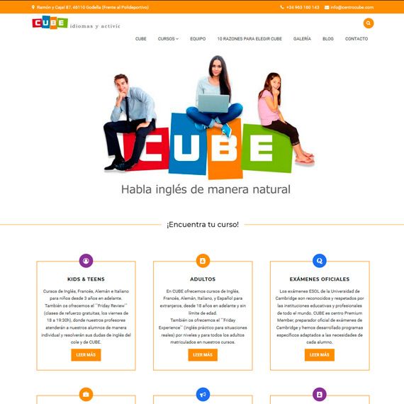 Centro Cube imagen corporativa diseñada por Juan de Ojo de Pez